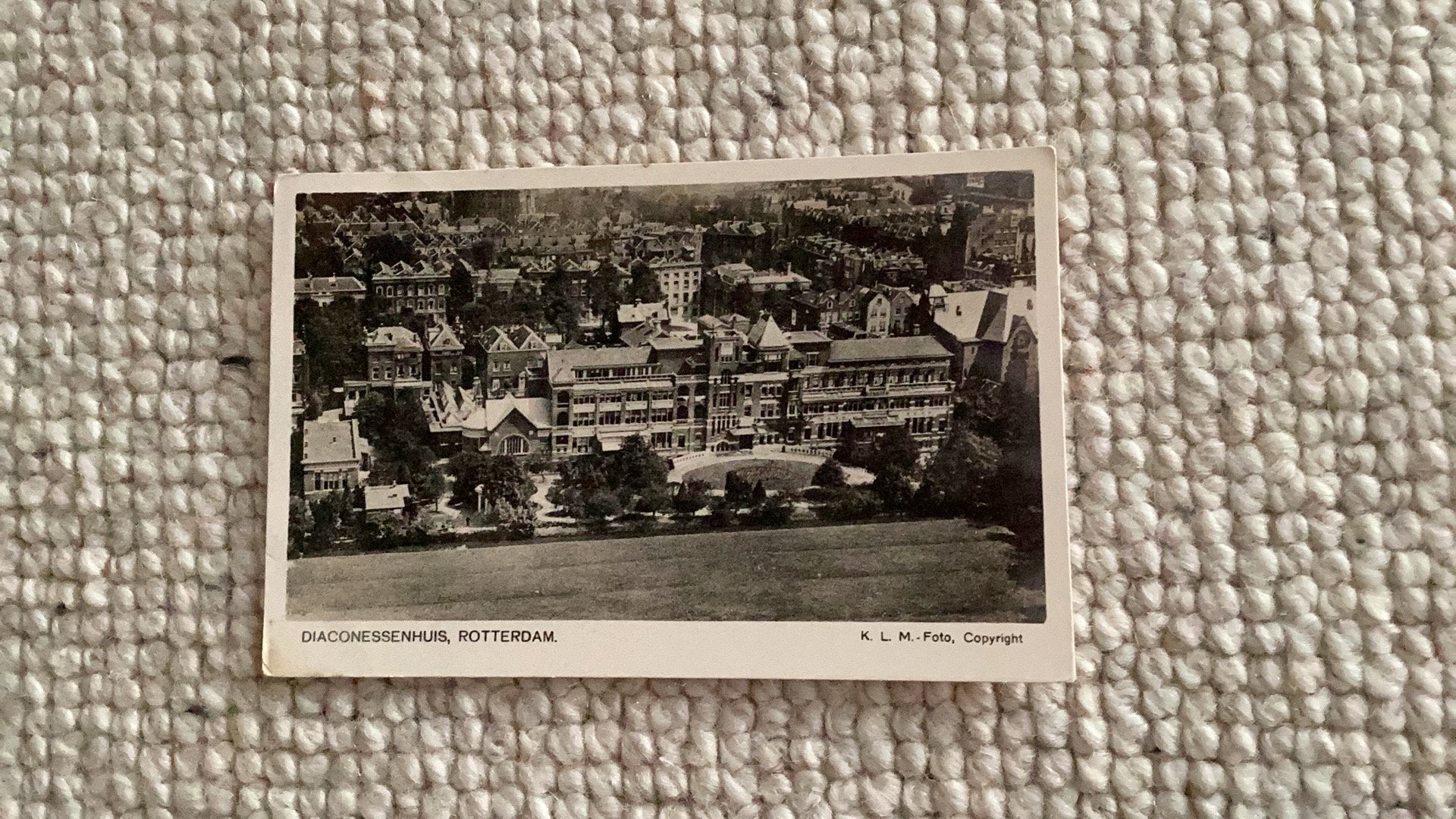 Fotokaart Rotterdam Diaconessenhuis 1938. 935, Ophalen of Verzenden, 1920 tot 1940, Gelopen, Zuid-Holland