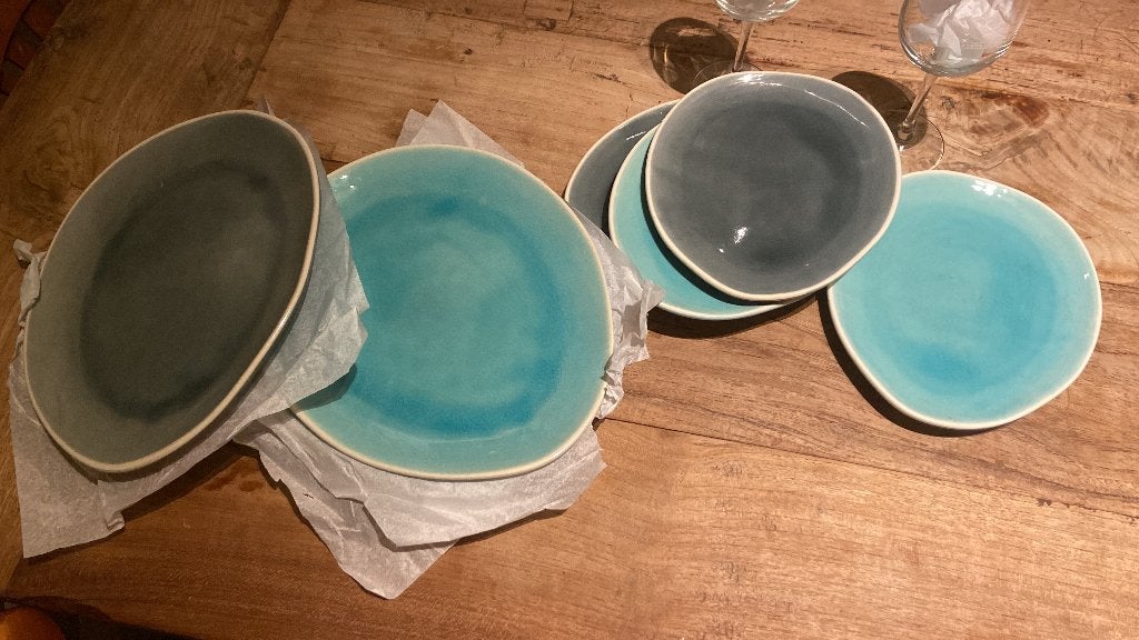 servies  diversen royal doulton, boerenbont, ovale bordjes, Huis en Inrichting, Keuken | Servies, Ophalen, Overige merken, Zo goed als nieuw