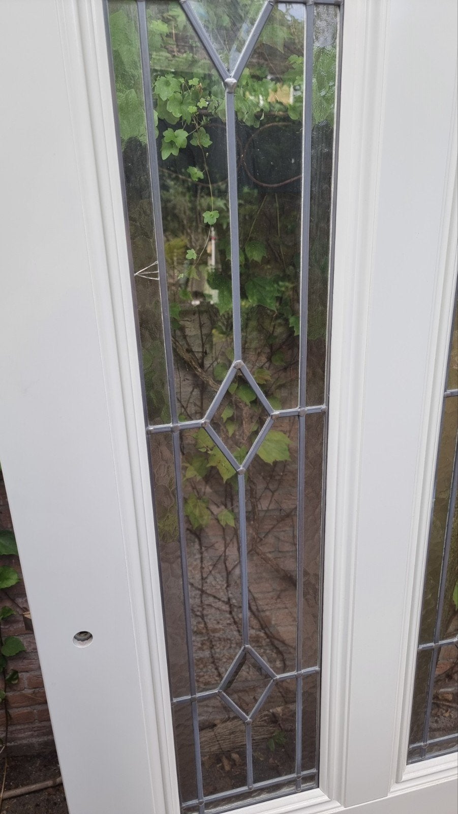 Mooie binnendeur met glas-in-lood, Doe-het-zelf en Verbouw, Ophalen, 80 tot 100 cm, Binnendeur, Zo goed als nieuw