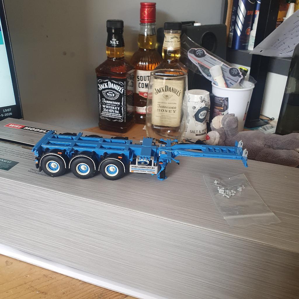 wsi container chassis van lubrecht, Hobby en Vrije tijd, Modelauto's | 1:50, Ophalen of Verzenden, Nieuw, Bus of Vrachtwagen, Wsi
