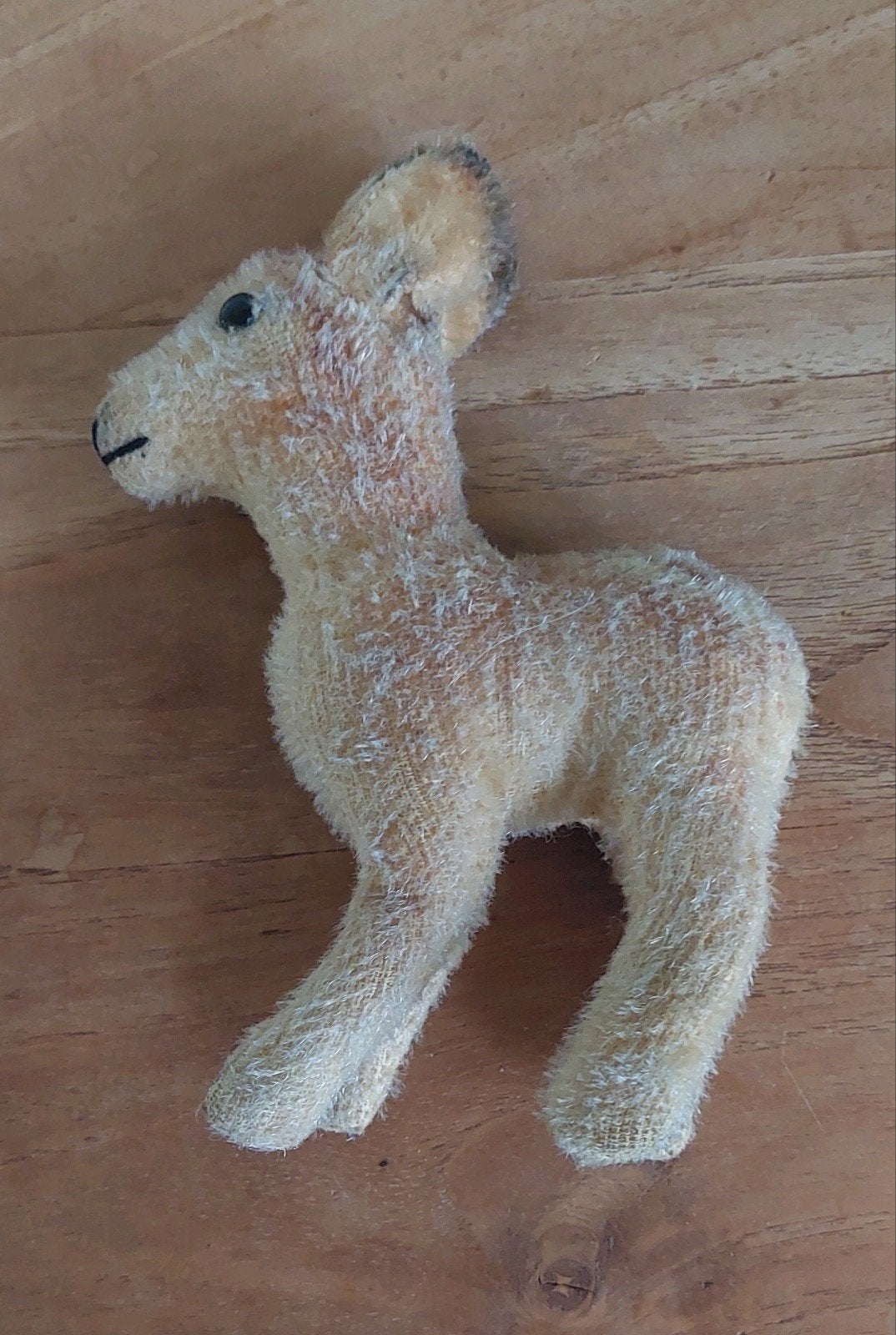 Vintage knuffel hertje antiek  speelgoed, Ophalen of Verzenden