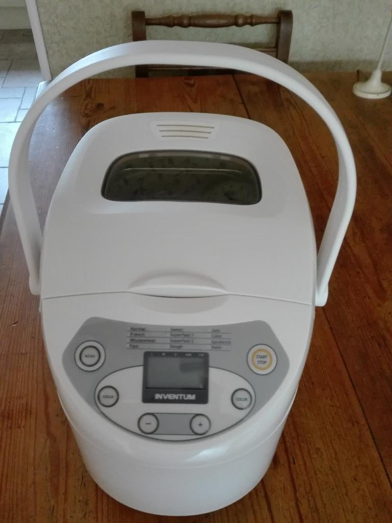 Inventum Broodbakmachine, Witgoed en Apparatuur, Broodbakmachines, Zo goed als nieuw, Met timer, 400 tot 800 gram deeg, Kijkvenster