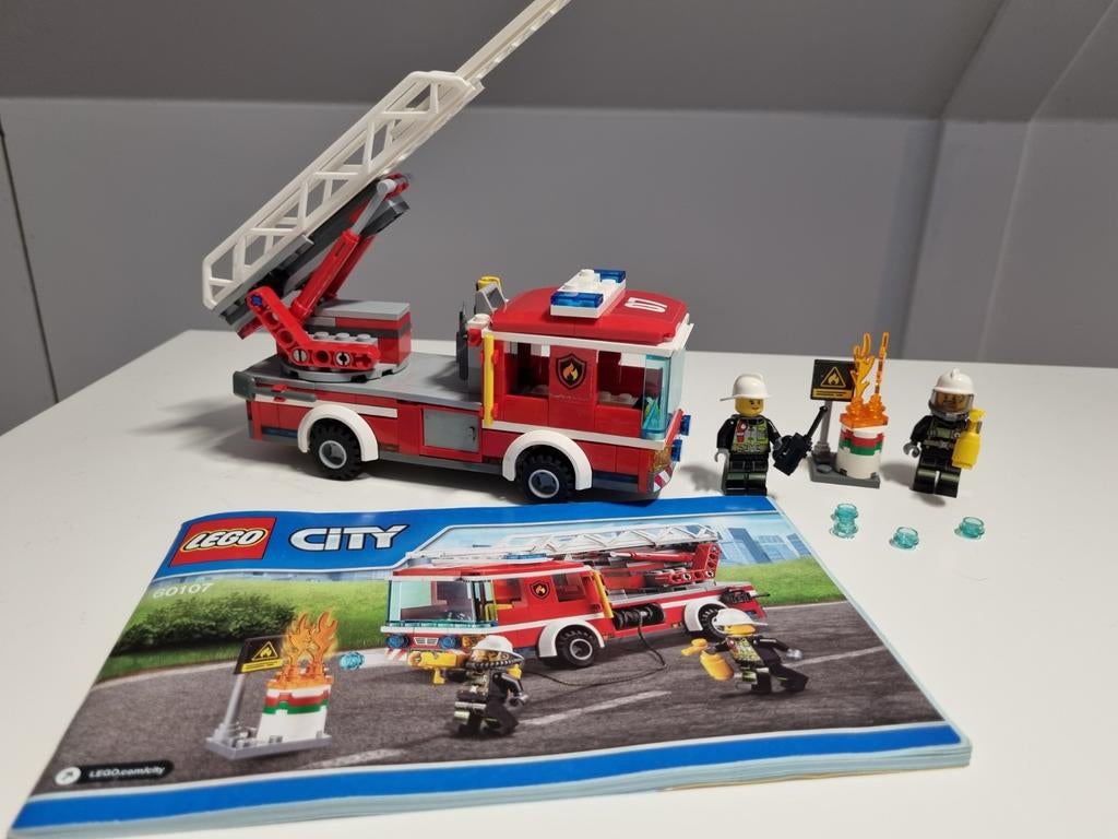 Lego City 60107 Fire Ladder Truck, Ophalen of Verzenden