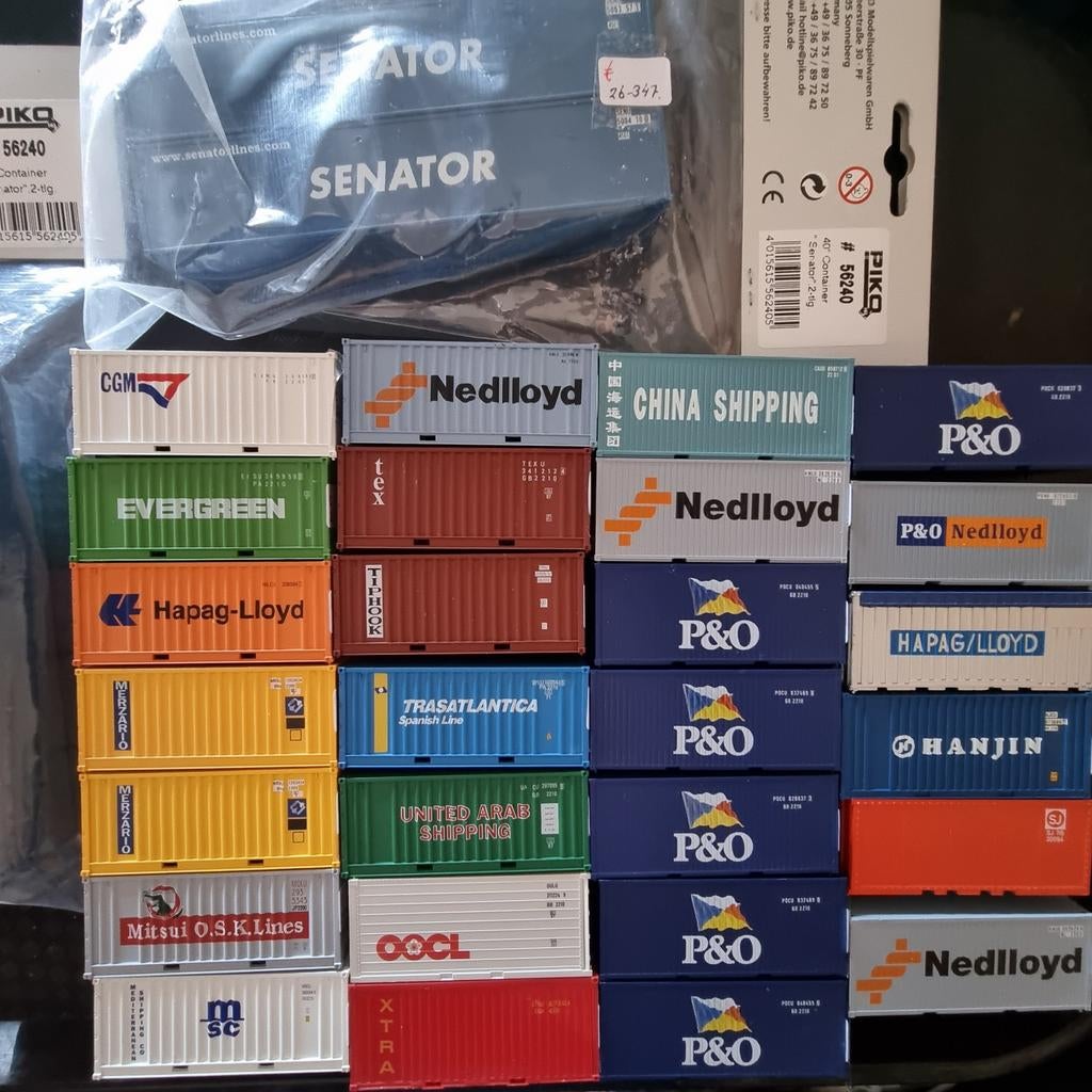 CONHTAINERS 20'/40'FTS -H0- TV-IV-V, Ophalen of Verzenden, Zo goed als nieuw, Overige merken