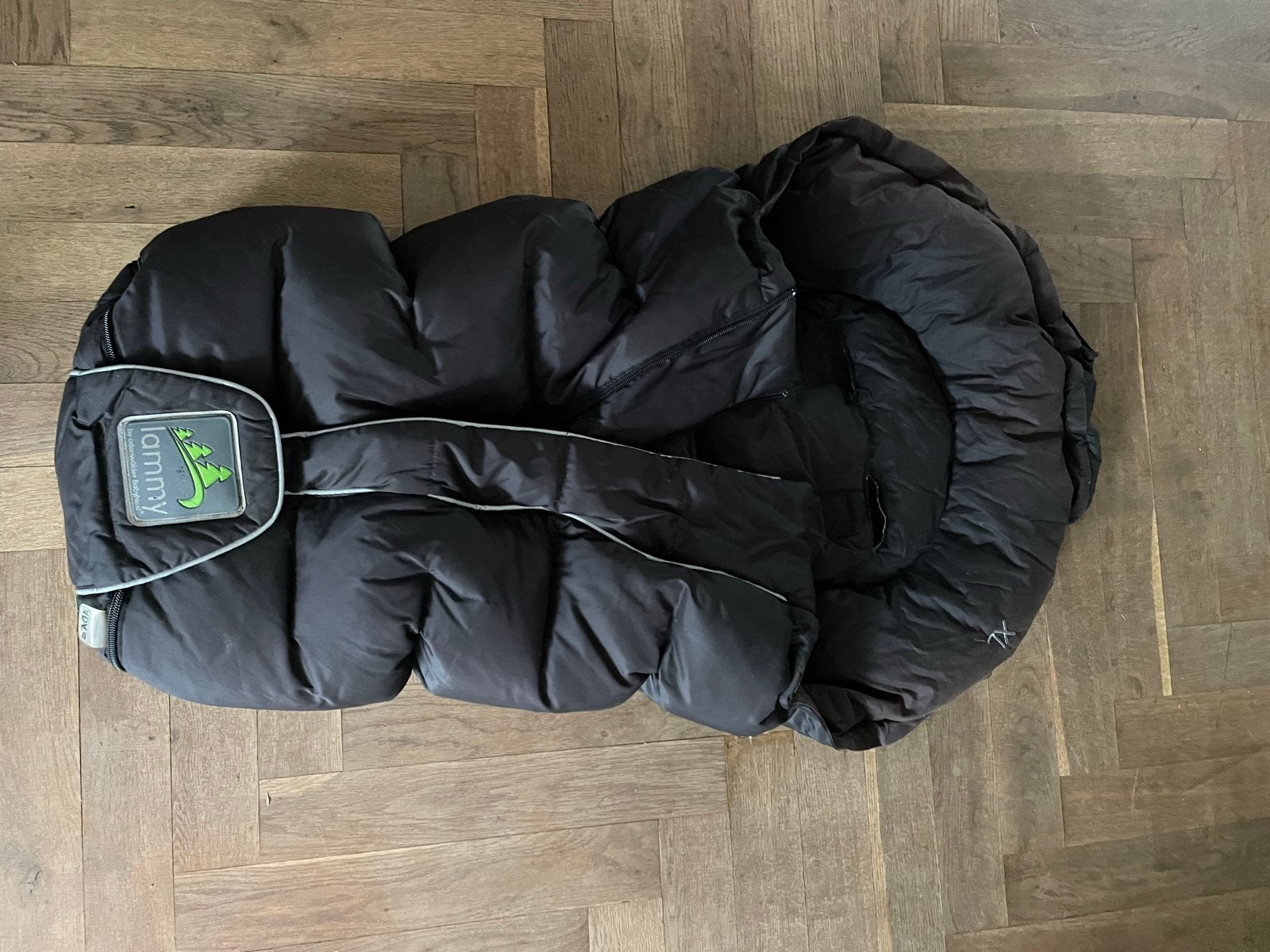 Odenwälder BabyNest Lammy zak + verkleiner voor kinderwagen, Dubbele rits, Gebruikt, Voetenzak, Zwart