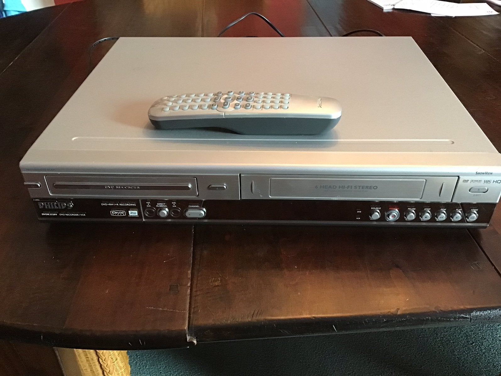 Philips DVDR 3320 V recorden, Audio, Tv en Foto, Ophalen of Verzenden, Gebruikt, Dvd-recorder, Philips