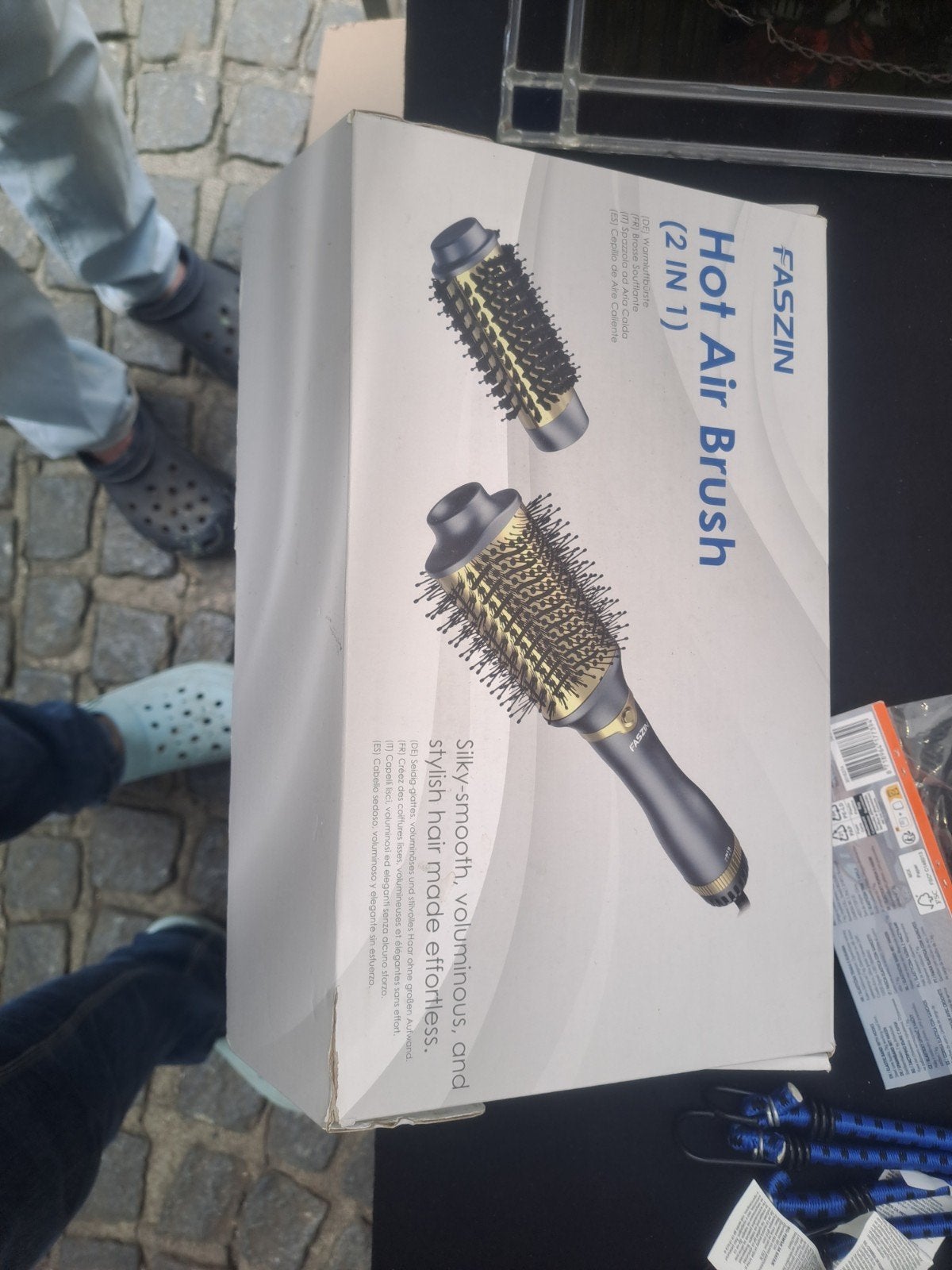 FASZIN Hot Air Brush 2-in-1 Föhnborstel, Ophalen of Verzenden, Nieuw, Haarverzorging
