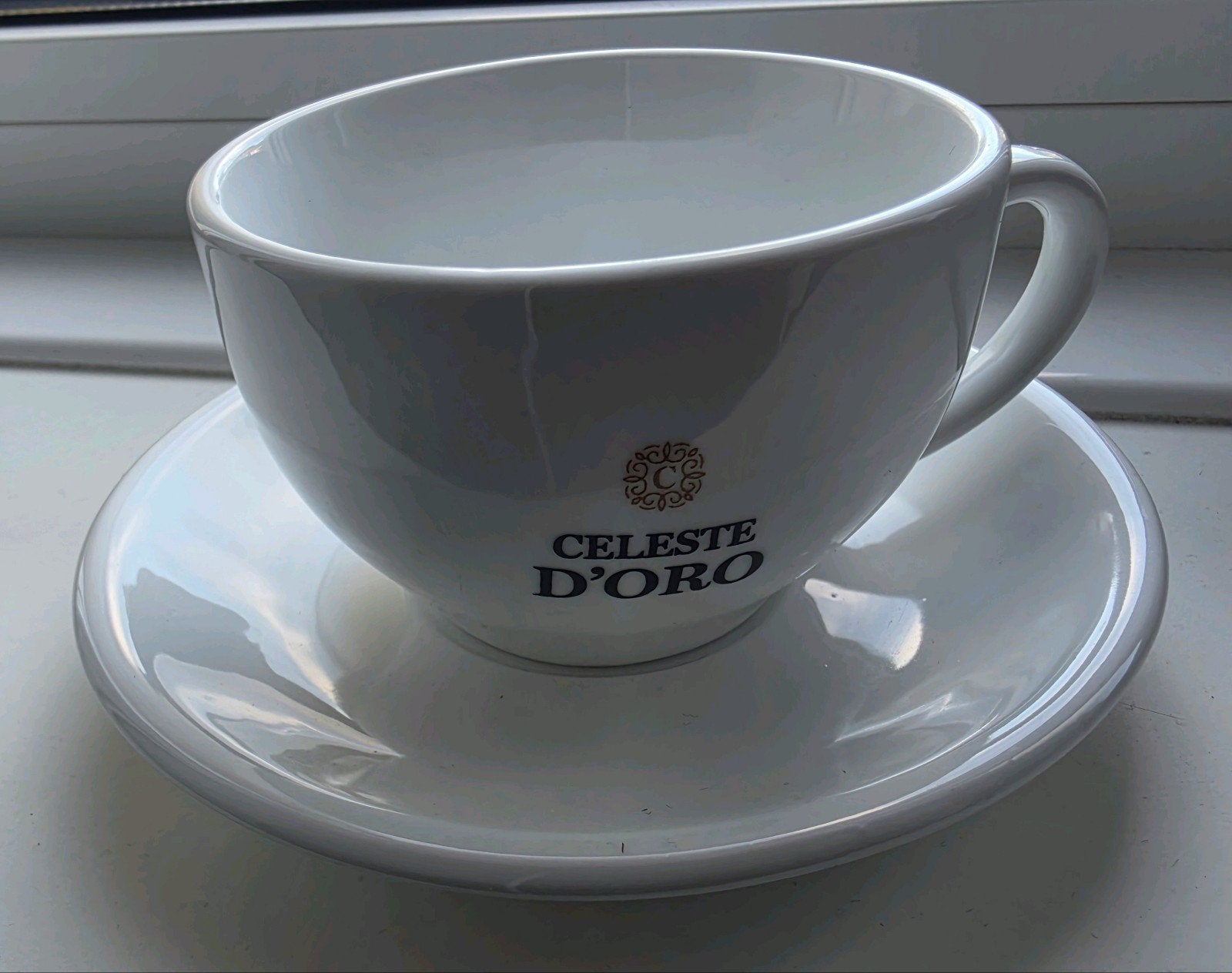 Celeste D'oro cappuccino mokken - 2 stuks, Overige merken, Nieuw, Ophalen of Verzenden, Overige stijlen