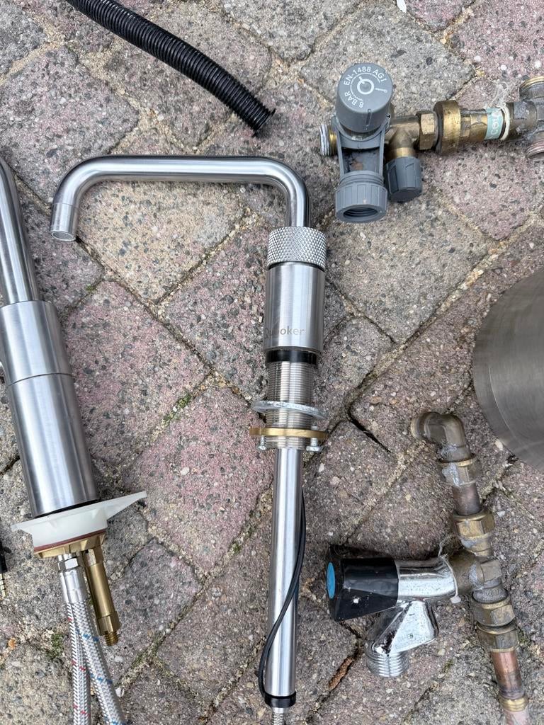 Quooker kraan met boiler en accessoires, Gebruikt, Overige materialen, Overige typen, Ophalen of Verzenden
