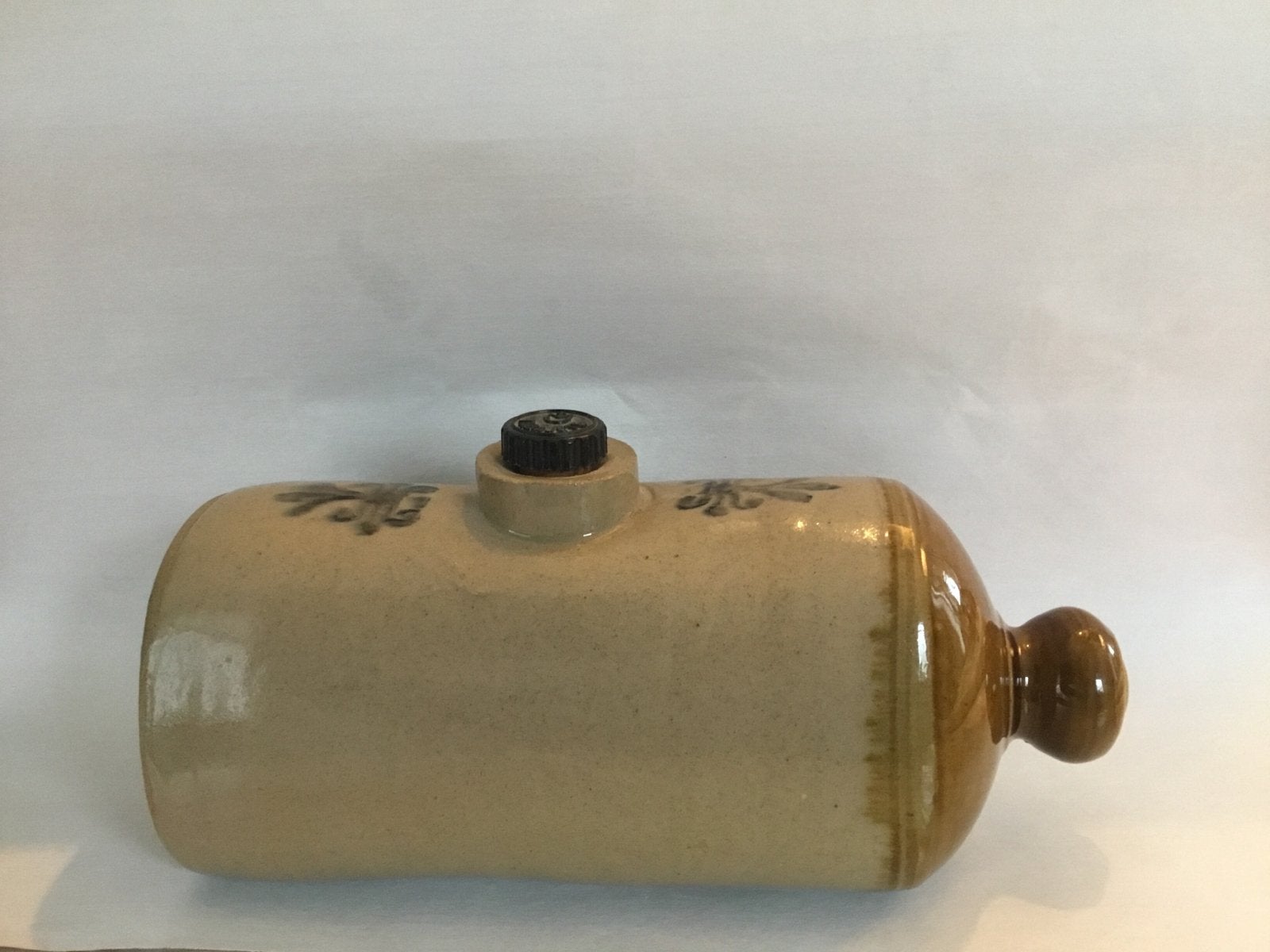 Antieke stenen kruik met dop - Tabajete, Ophalen of Verzenden