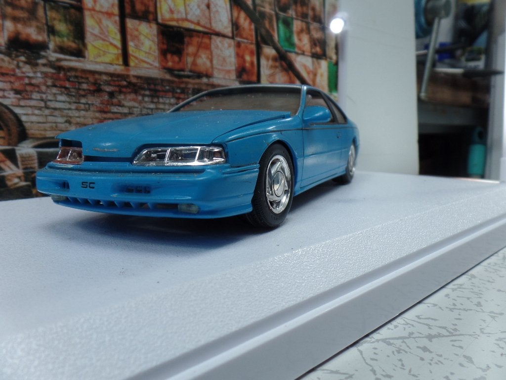 Ford Thunderbird SC modelauto - Blauw, Ophalen of Verzenden, Gebruikt, Auto, Overige merken