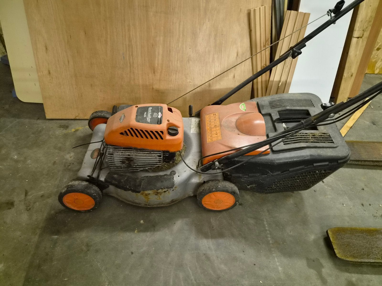 Quicksilver 46SD Benzine Grasmaaier - Briggs & Stratton, Ophalen, Cirkelmaaier, Quicksilver, Gebruikt