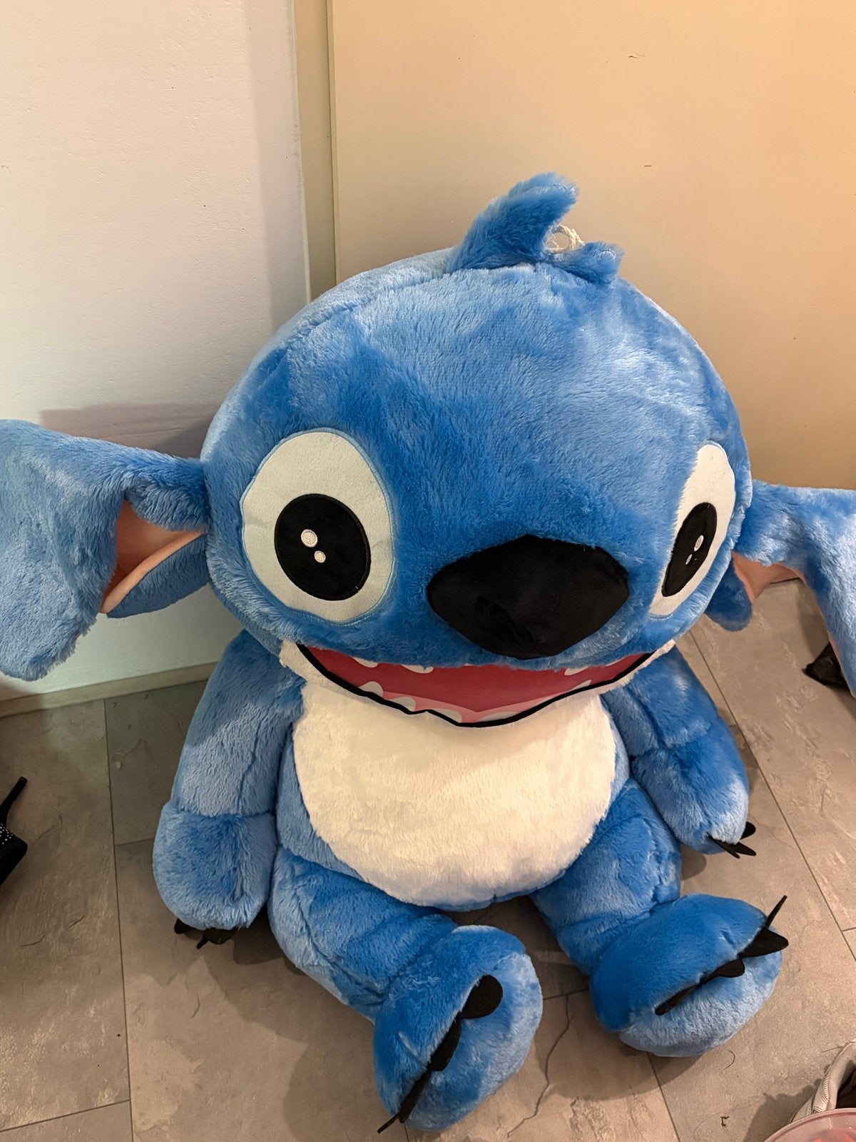 Grote blauwe Stitch knuffel - Zo goed als nieuw, Disney, Overige typen, Blauw, Ophalen of Verzenden