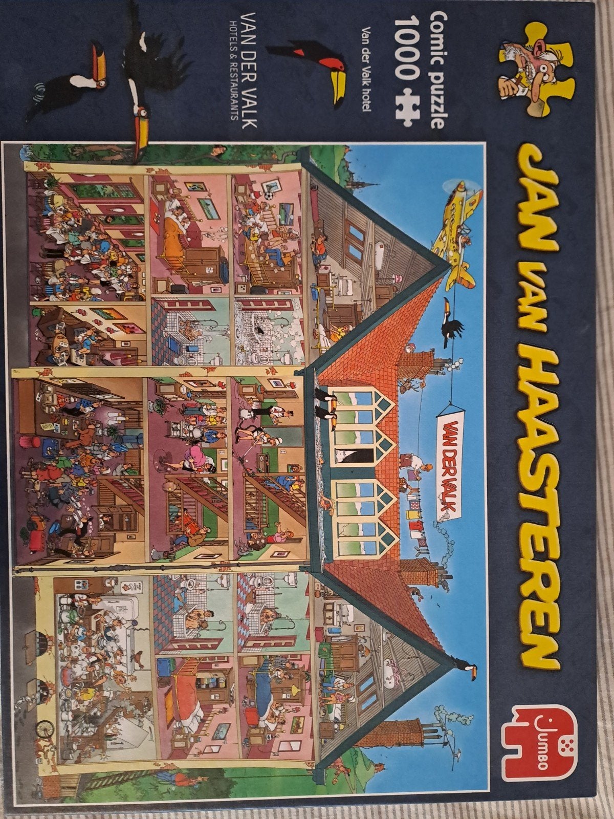 Jan van Haasteren puzzle van der Valk, Verzenden, 500 t/m 1500 stukjes, Zo goed als nieuw