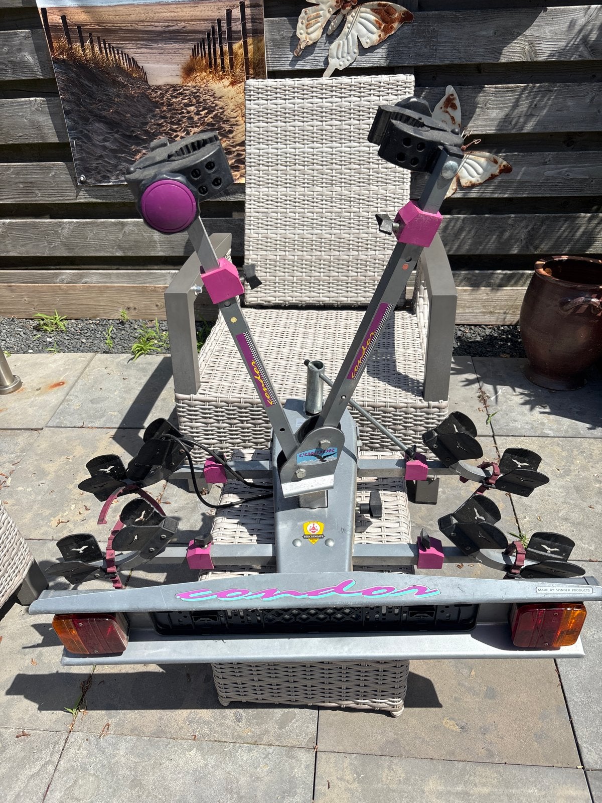 Spinder Condor Fietsendrager voor 2 fietsen - Zeer goede sta, Auto diversen, Ophalen, Elektrische fiets, Zo goed als nieuw, 2 fietsen