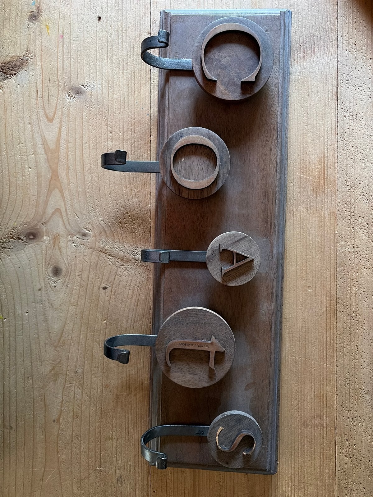 Riviera Maison Wandkapstok met 5 haken, Huis en Inrichting, Woonaccessoires | Kapstokken, Wandkapstok, Gebruikt, Ophalen of Verzenden