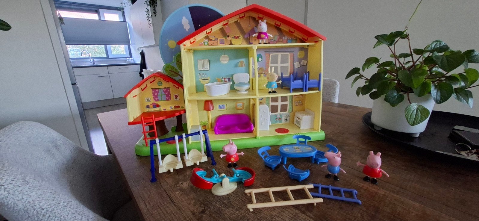 Peppa Pig Huis met Geluid en Accessoires, Ophalen, Gebruikt, Jongen of Meisje
