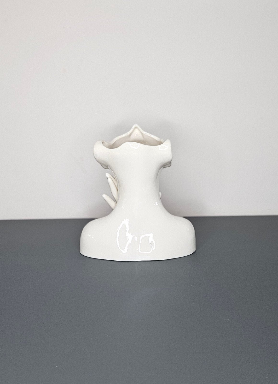 Vaas "Gezicht wit" H.18, Homexclusive, Info@homexclusive.be, Wit, Peerderbaan 2/1, 3940 Hechtel