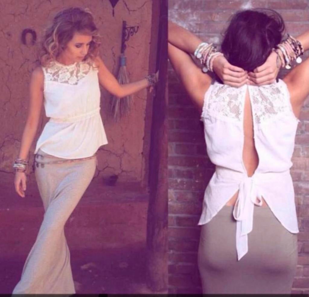 Moost Wanted Zeyneb top S, Kleding | Dames, Tops, Gedragen, Maat 36 (S), Wit, Zonder mouw, Verzenden