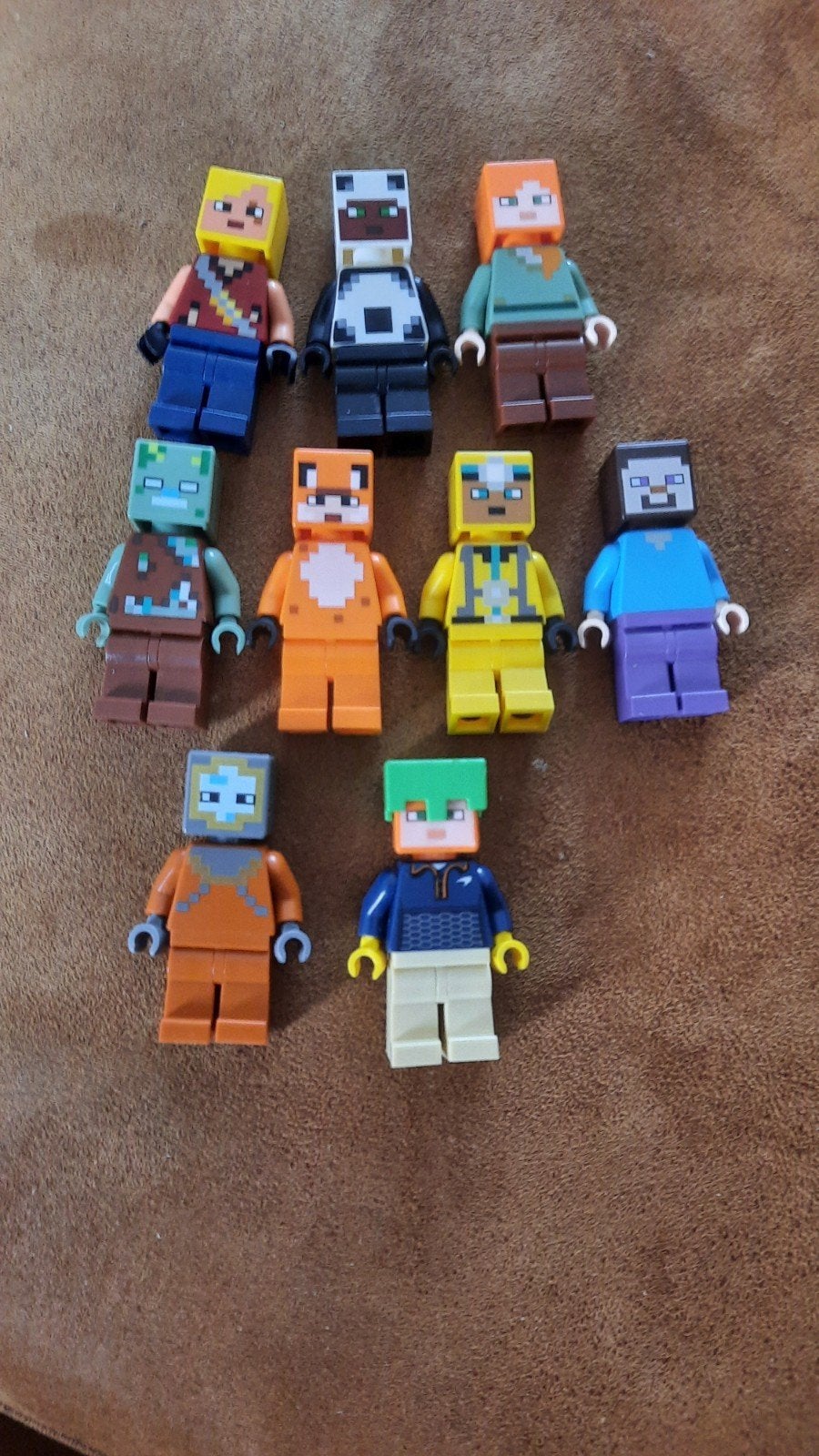 Minecraft Lego Minifiguren Set - 9 stuks, Ophalen, Zo goed als nieuw