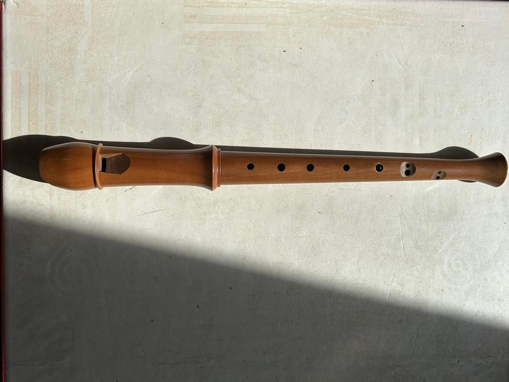 Houten sopraan blokfluit merk aura Zo goed als nieuw, Muziek en Instrumenten, Blaasinstrumenten | Blokfluiten, Ophalen of Verzenden