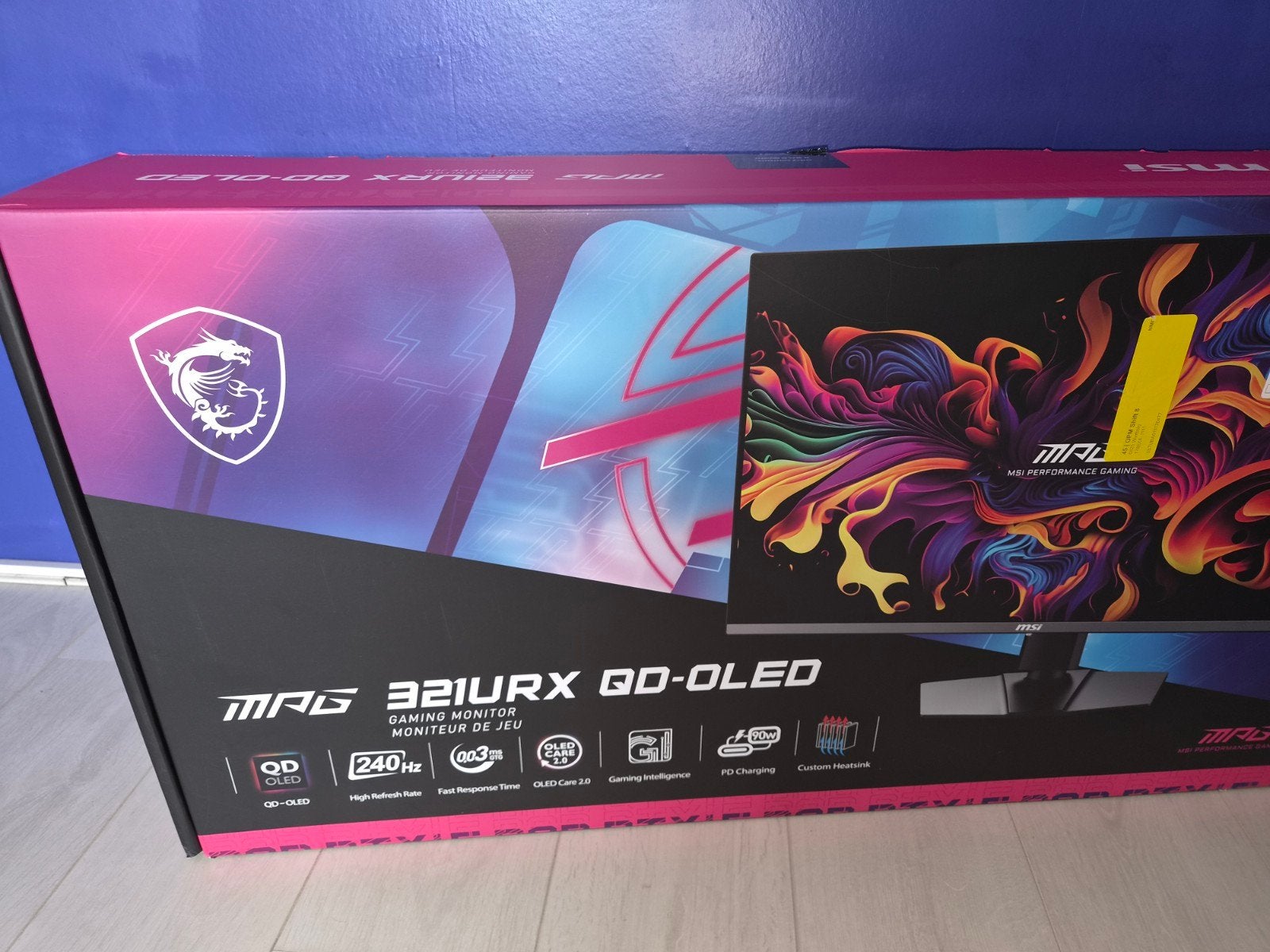 MSI MPG 321URX QD-OLED Gaming Monitor, Computers en Software, Gaming, MSI, Overige typen, DisplayPort