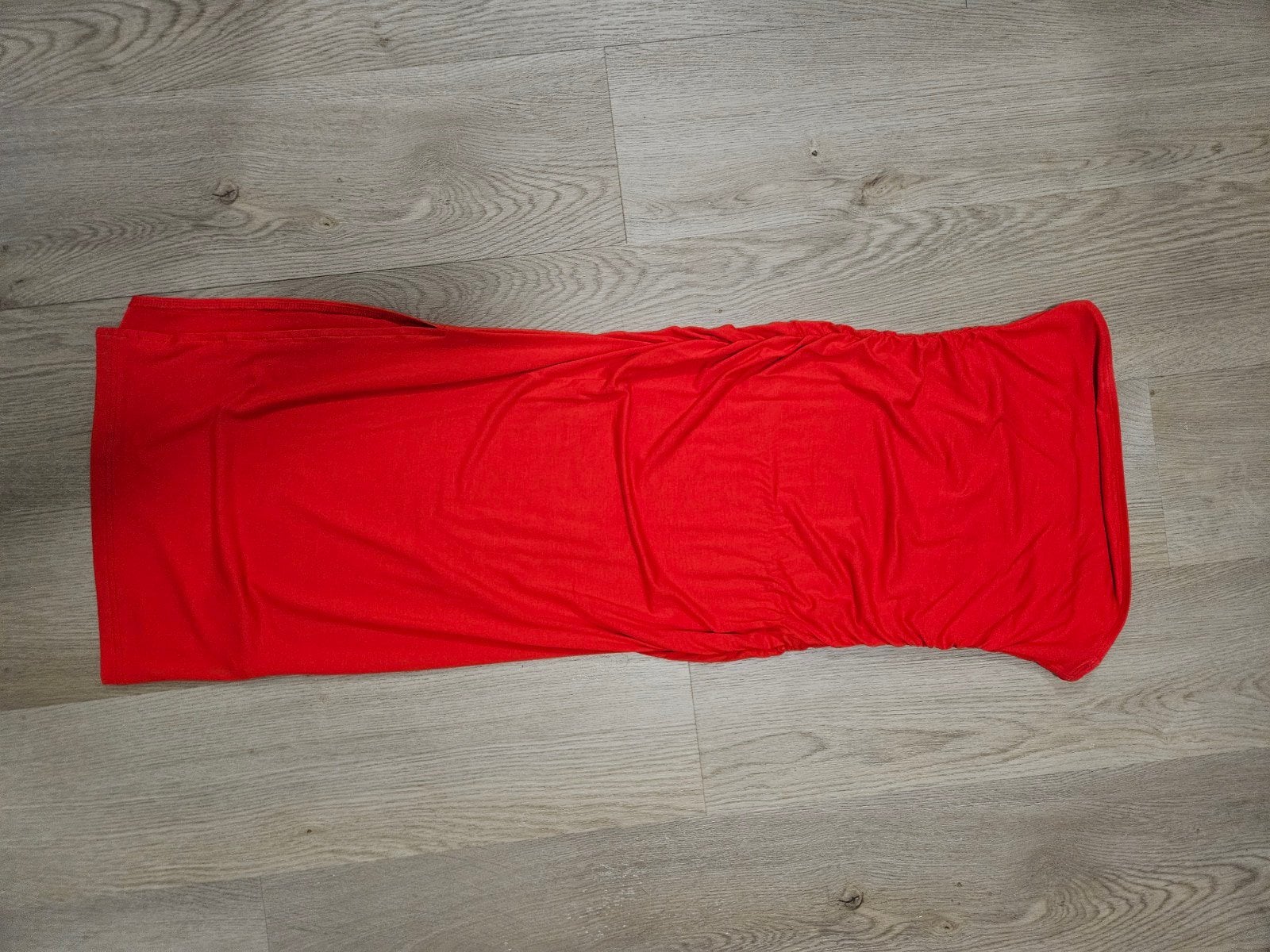 Rode strapless jurk Shein, Kleding | Dames, Verzenden, Zo goed als nieuw, Maat 36 (S), Shein