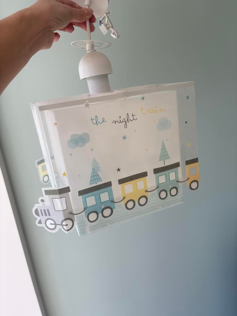 Nacht trein plafondlamp voor kinderkamer, Ophalen, Gebruikt, Lamp