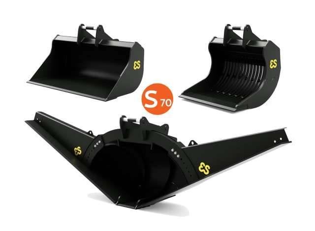 Boeryes: Eurosteel excavator attachment set S70 van AT-Col, Ophalen of Verzenden, Nieuw, Tractor of Landbouw, Overige merken