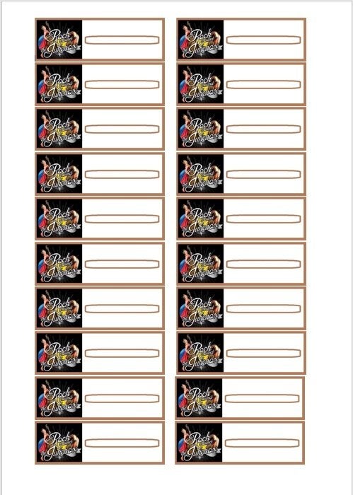 ROCK around the JUKEBOX, speciale logo titelkaartjes 45 RPM, Ophalen of Verzenden, Nieuw, 1950 tot 1960, Overige merken