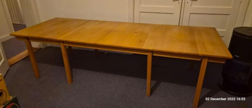 uitschuifbare eiken eetkamer tafel van KP Mobler, denmark, Ophalen