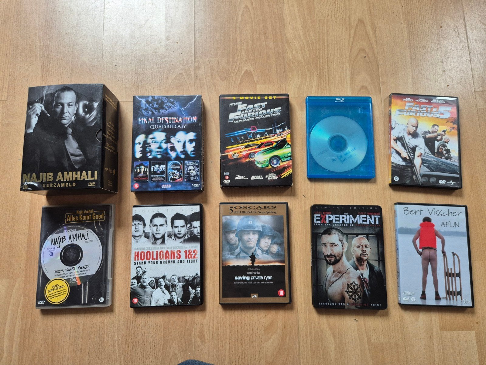 Diverse DVD's: Najib Amhali, Fast & Furious, Final De, Cd's en Dvd's, Ophalen, Gebruikt, Vanaf 16 jaar, Nederlands