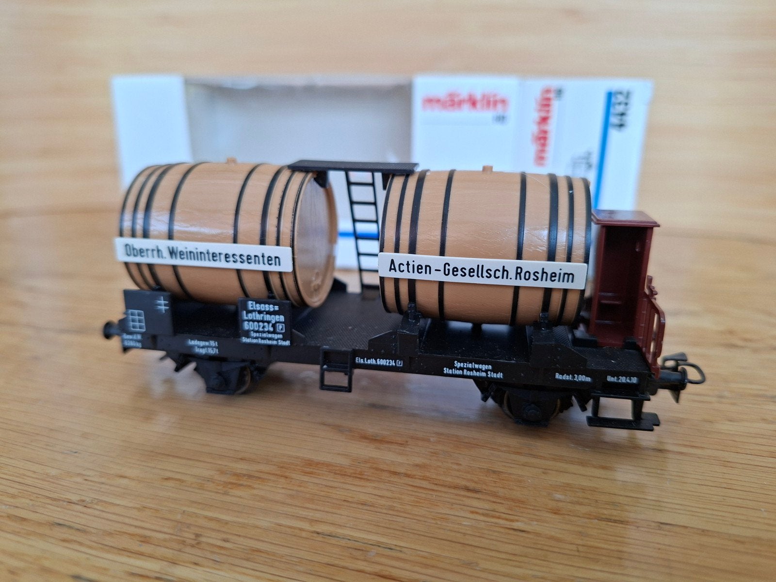Märklin 4432 wijn vat wagon wagen H0 trein  rail locomotief, Hobby en Vrije tijd, Modeltreinen | H0, Wisselstroom, Wagon, Ophalen of Verzenden