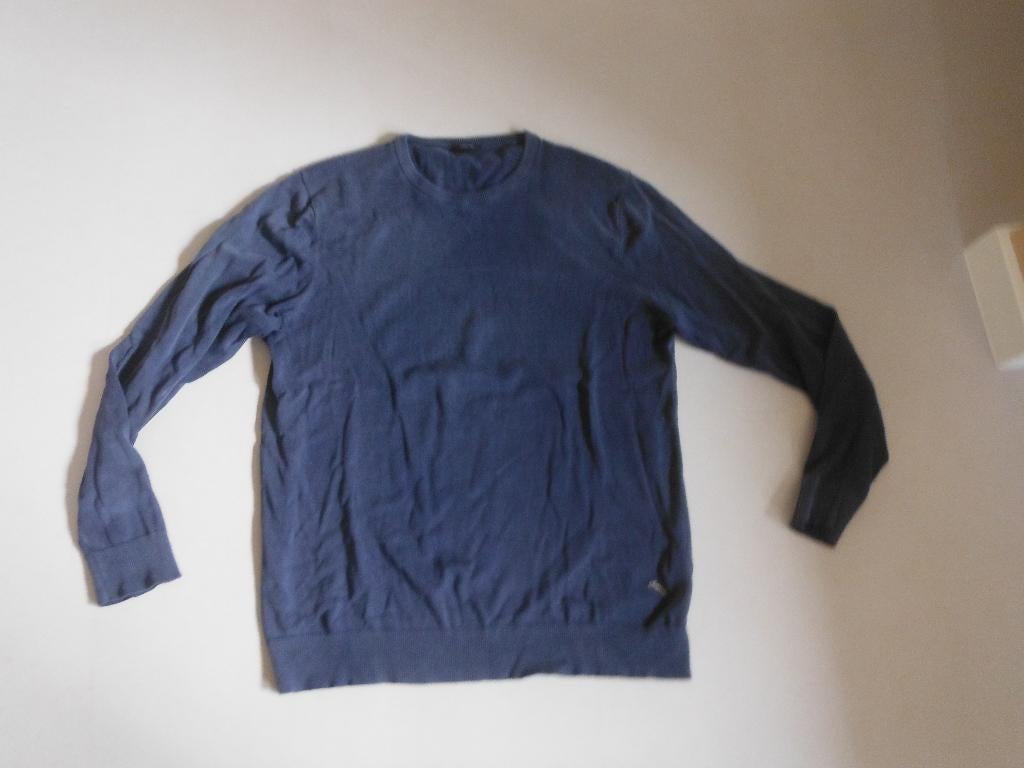 zgan blauwe herentrui van Cotton Club, mt L, Kleding | Heren, Truien en Vesten, Cotton Club, Maat 52/54 (L), Zo goed als nieuw