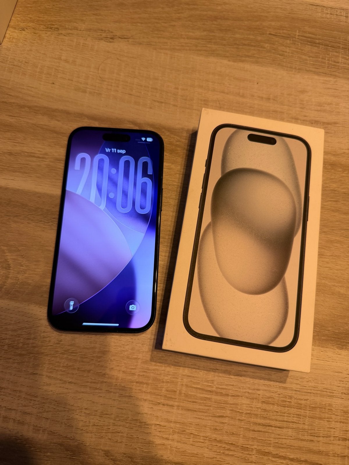 iPhone 15 128GB Zwart met nieuwe batterij, 128 GB, IPhone 15, Zwart, Ophalen of Verzenden