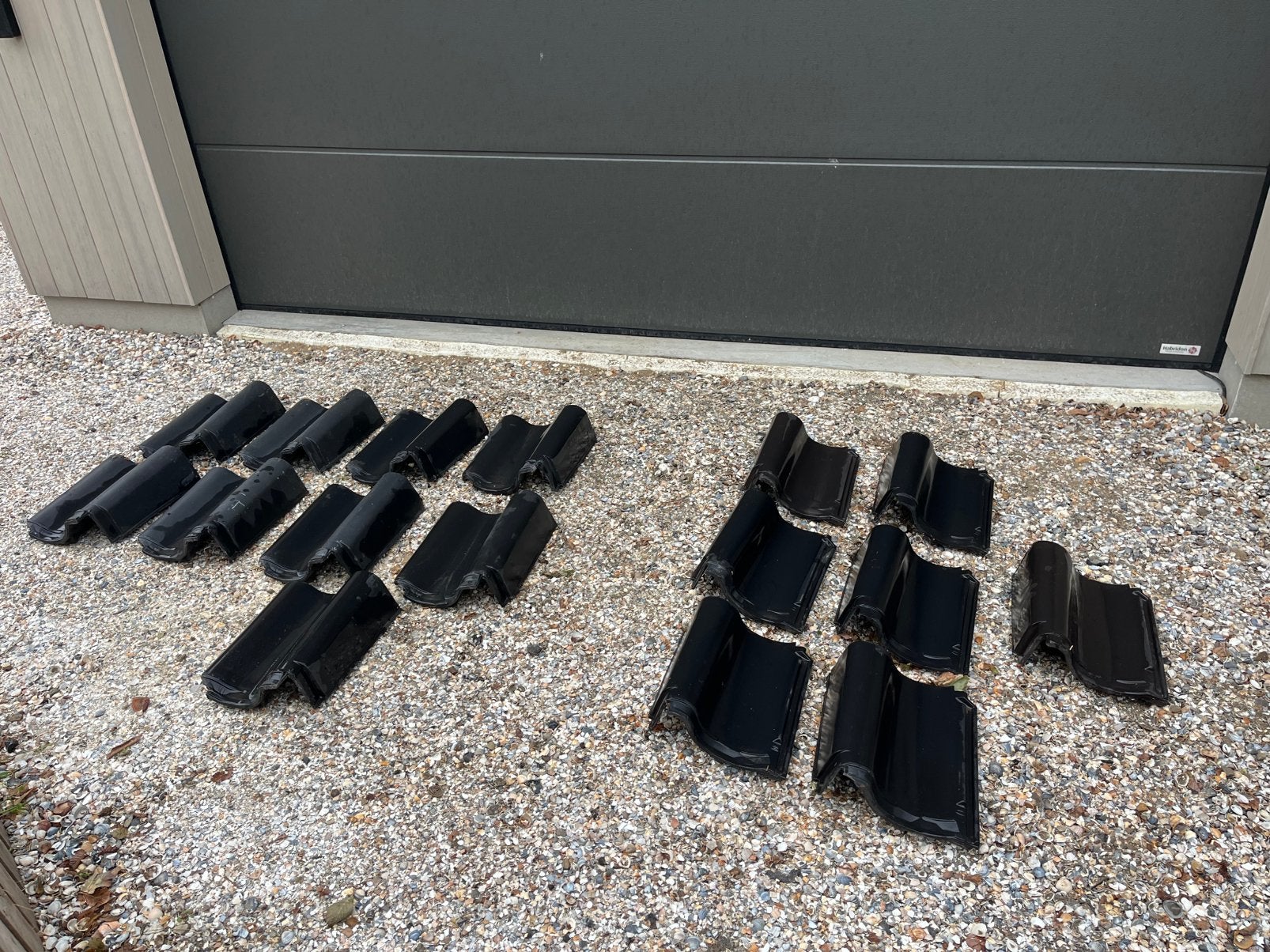 Nieuwe OVH eindpannen rechtse en linkse, Ophalen, Steen of Klei, Zo goed als nieuw, 15 m² of meer