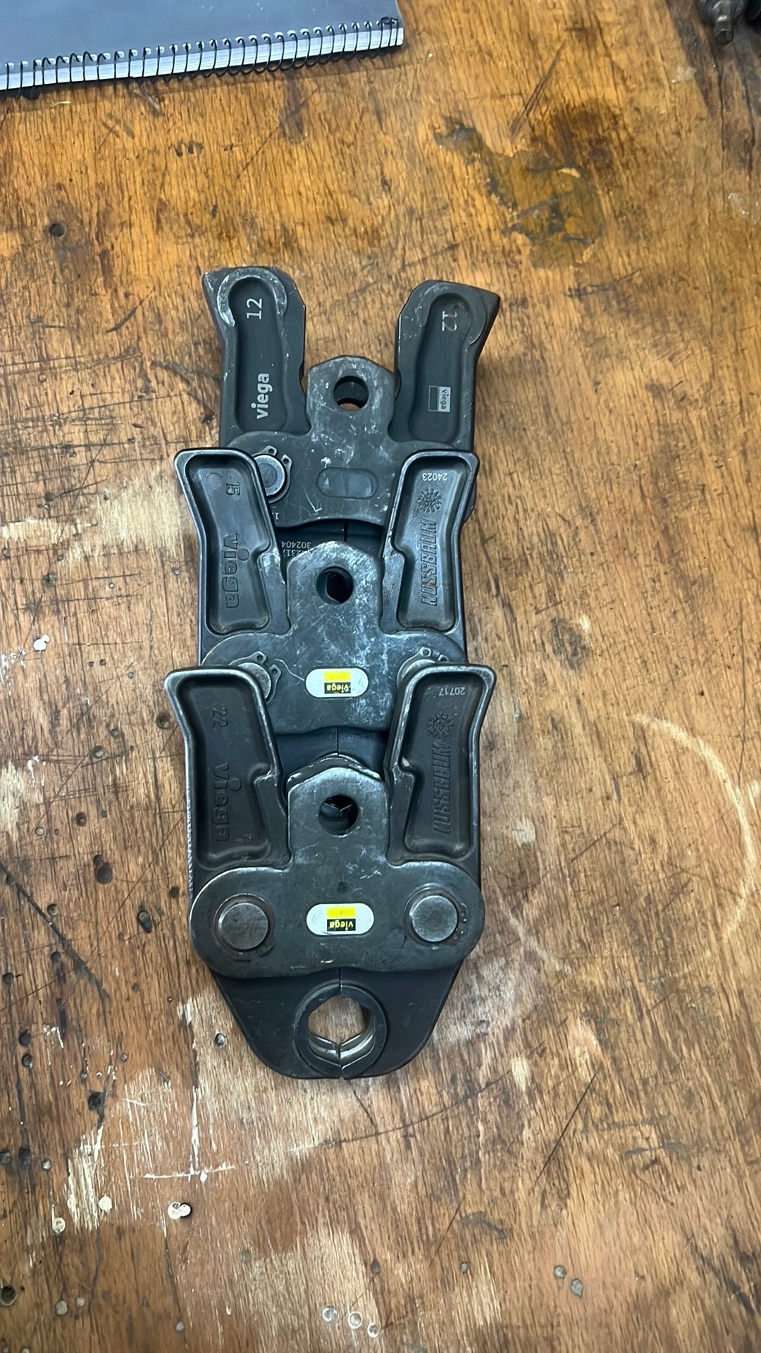 Persbekken Viega set V 12,15,22mm, Ophalen of Verzenden, Zo goed als nieuw