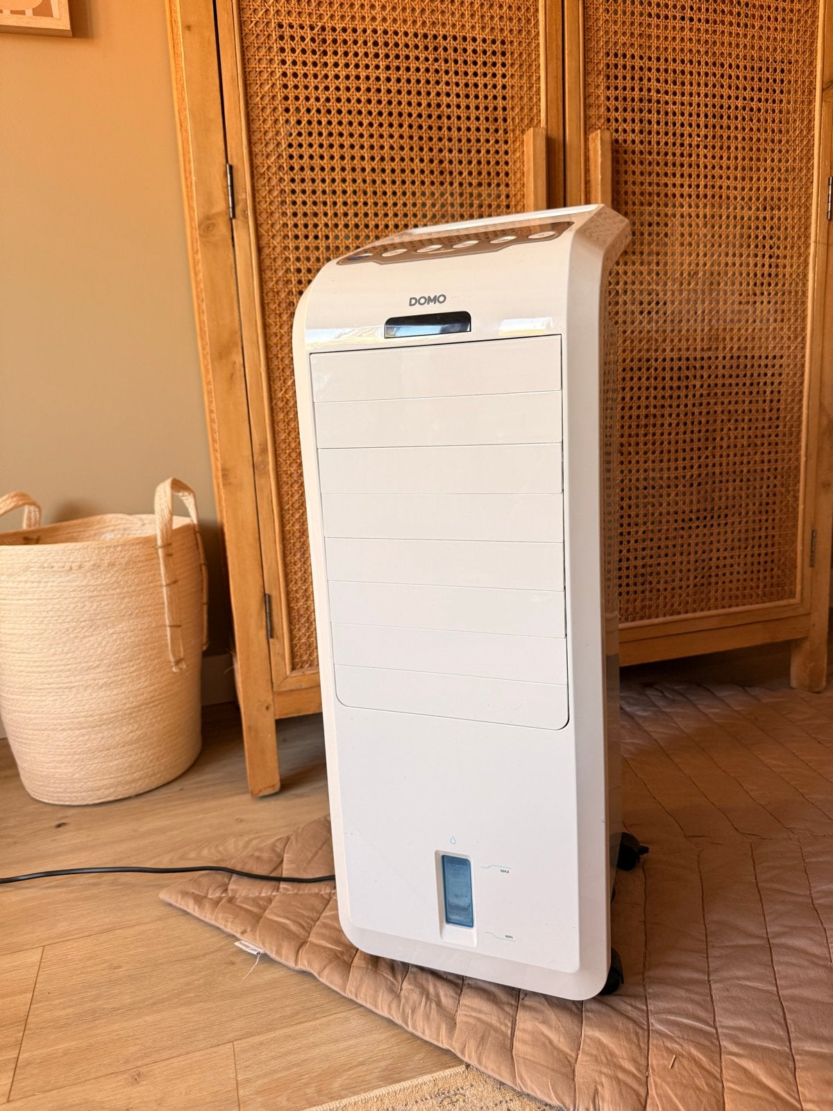 Domo Aircooler met Waterreservoir - Verkoeling voor Thuis, Gebruikt, Minder dan 60 m³, Ventileren, 3 snelheden of meer