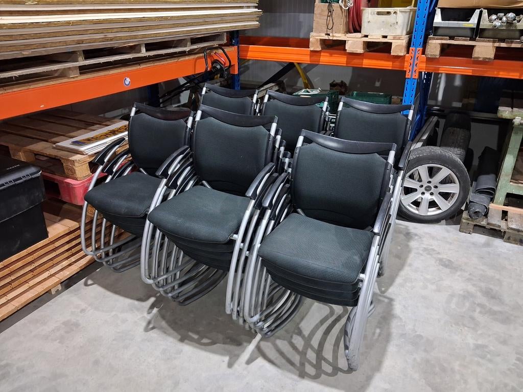 Kantinestoel stapelbare stoel partij 25 stuks, Ophalen, Stof, Vijf, Zes of meer stoelen