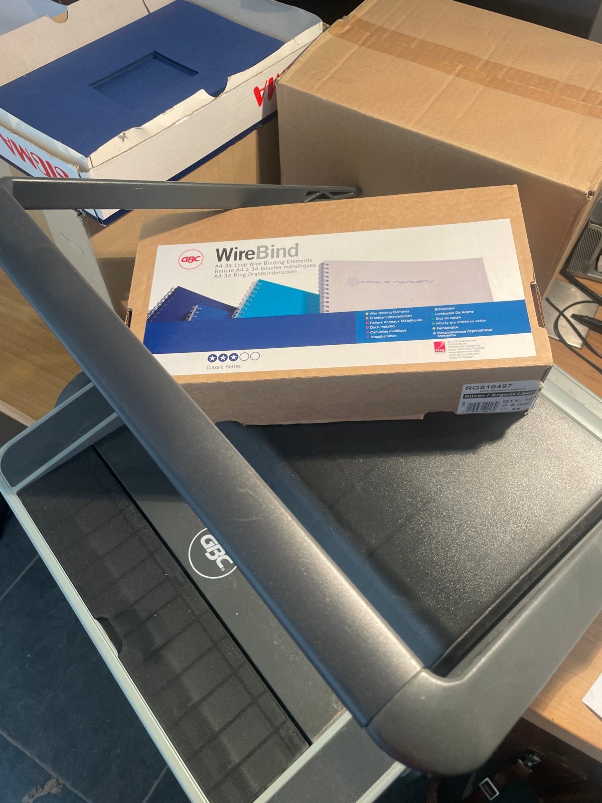 GBC WireBind W18 Bindmachine met WireBind elementen, Ophalen of Verzenden, Gebruikt, Overige typen