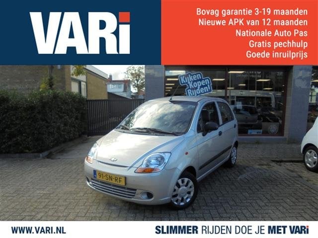 Chevrolet Matiz 0.8 Breeze (bj 2006), Voorwielaandrijving, Stof, Origineel Nederlands, Handgeschakeld