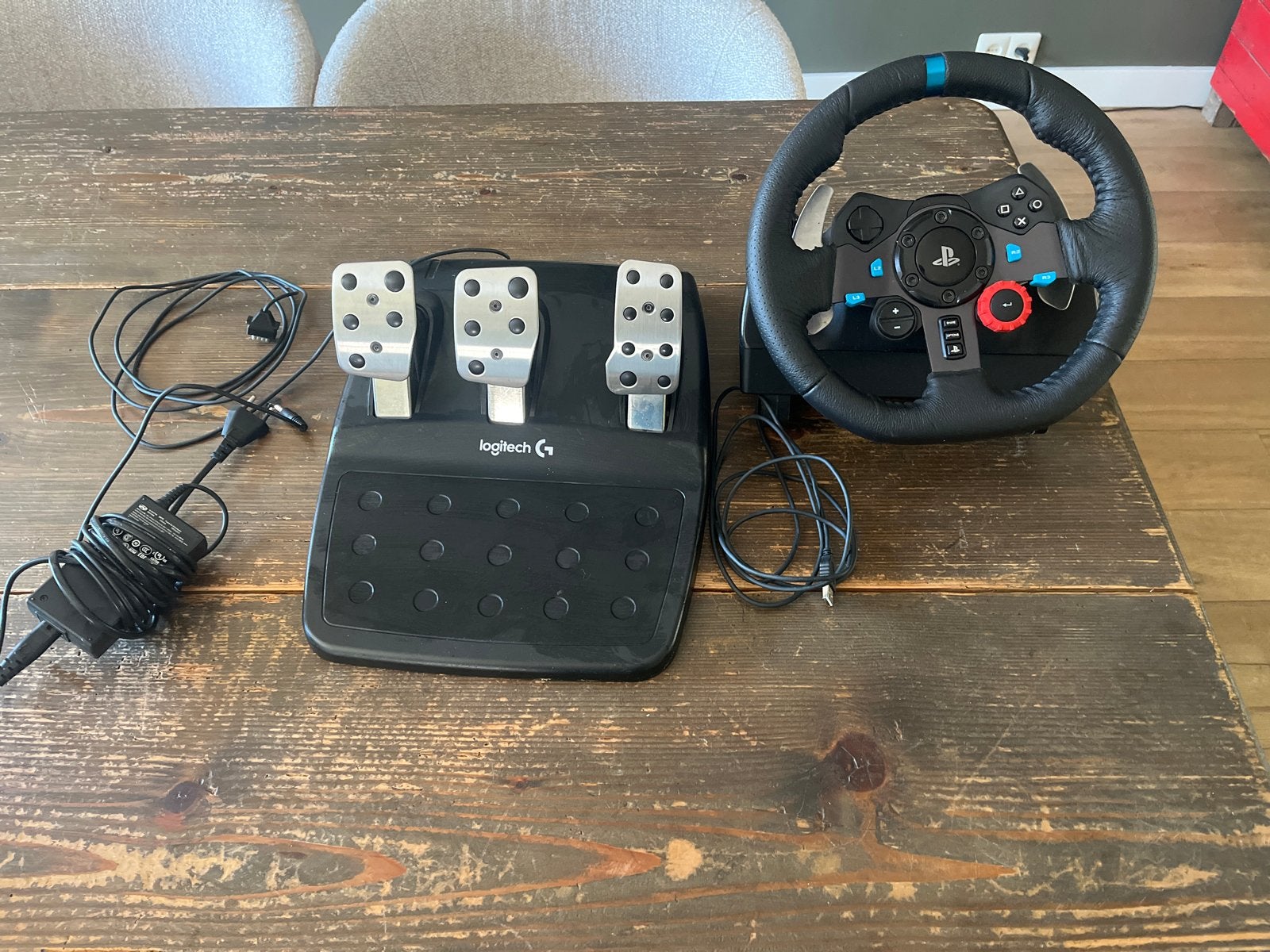 Logitech G29 racestuur met pedalen voor PlayStation/PC, Ophalen, Racestuur, Force feedback, PlayStation