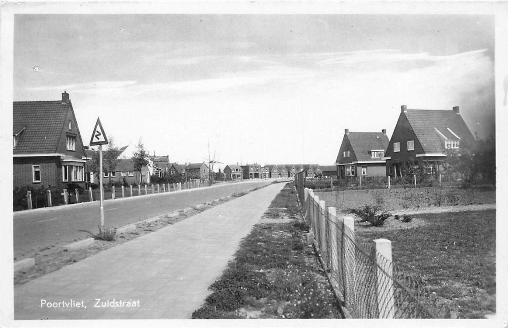 378-360-033 Poortvliet  Zuidstraat, Verzamelen, Ansichtkaarten | Nederland, Verzenden, Voor 1920, Zeeland