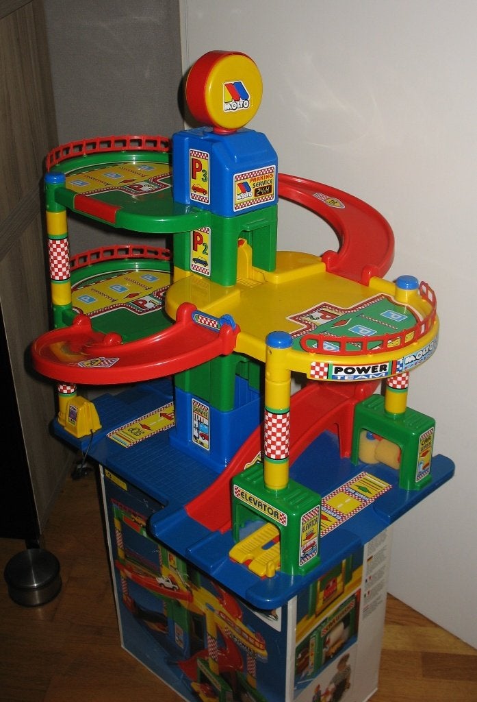 speelgoed autogarage, Kinderen en Baby's, Ophalen, Zo goed als nieuw