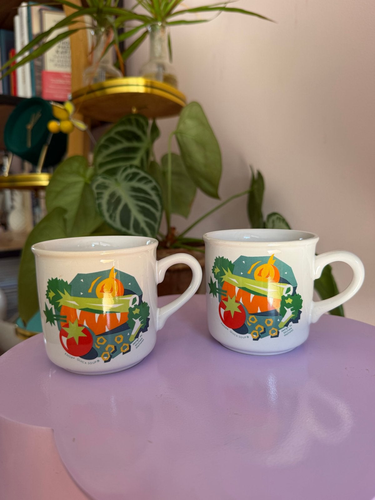 Set van 2 Vintage Knorr Quick Soup Mokken, Ophalen of Verzenden
