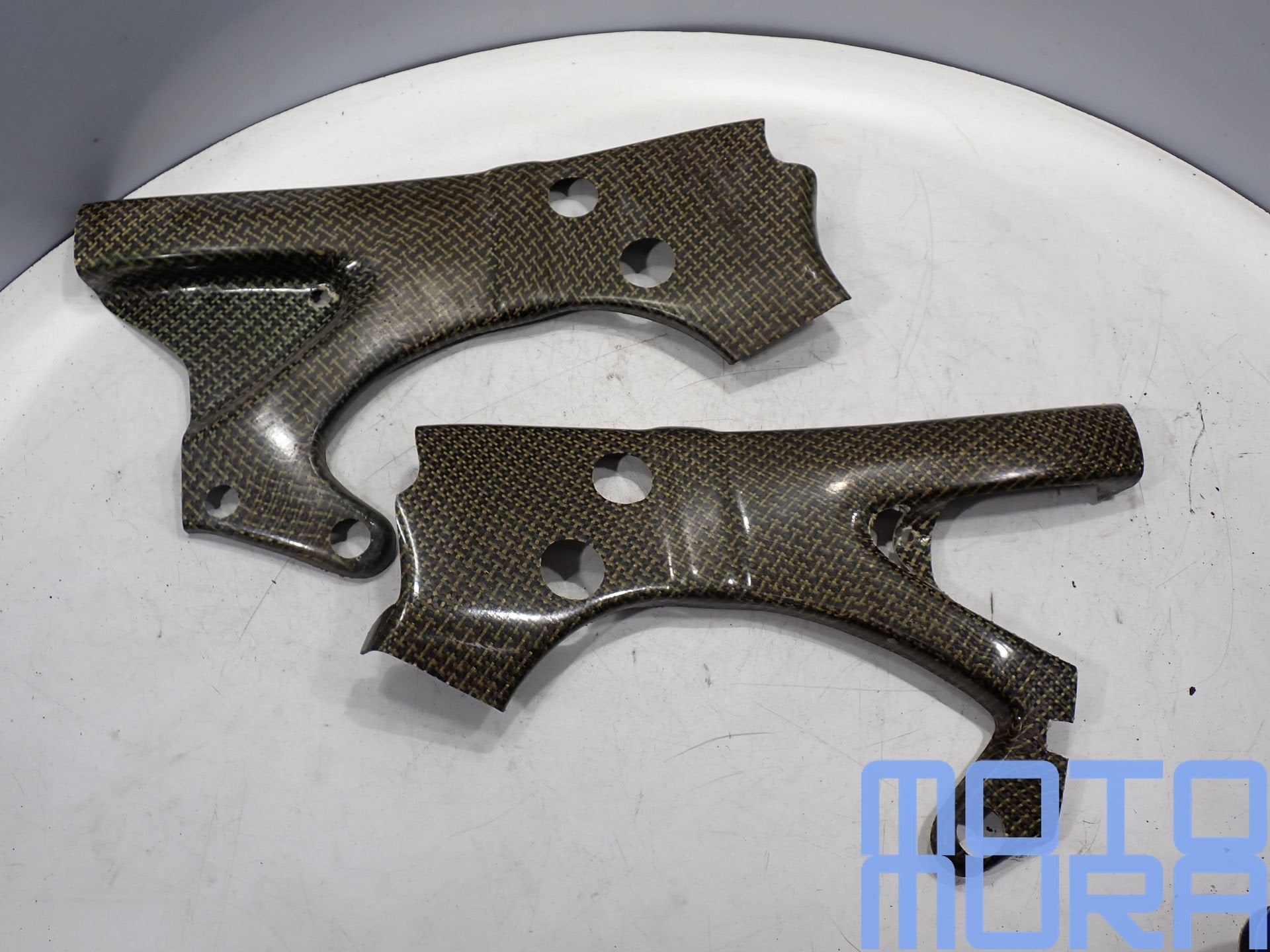 Yamaha R6 2003 - 2005 circuit frame covers carbon kevlar YZF, Gebruikt, -, -, Ophalen of Verzenden