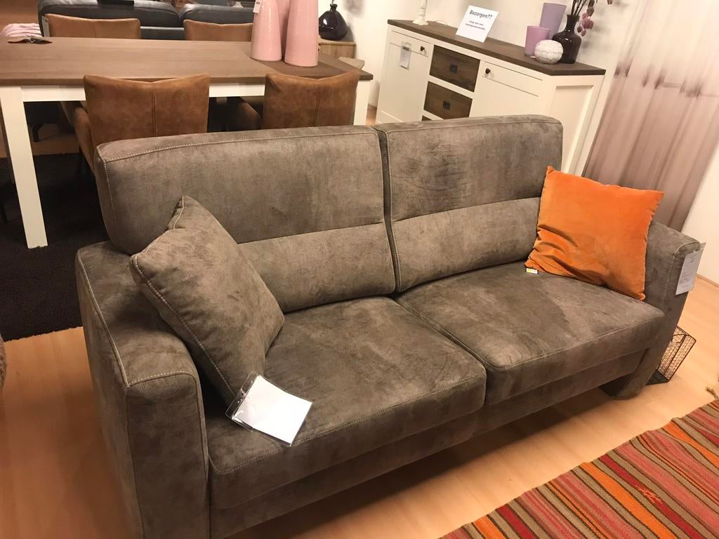 Keurig bankstel / zitgroep Alcantara micro suède, Ophalen, Zo goed als nieuw, 75 tot 100 cm, Vierpersoons of meer