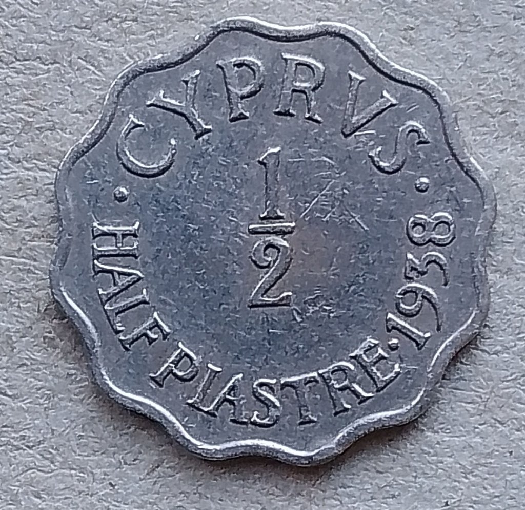 Cyprus, 1/2 piastre 1938, Ophalen of Verzenden, Overige landen, Losse munt