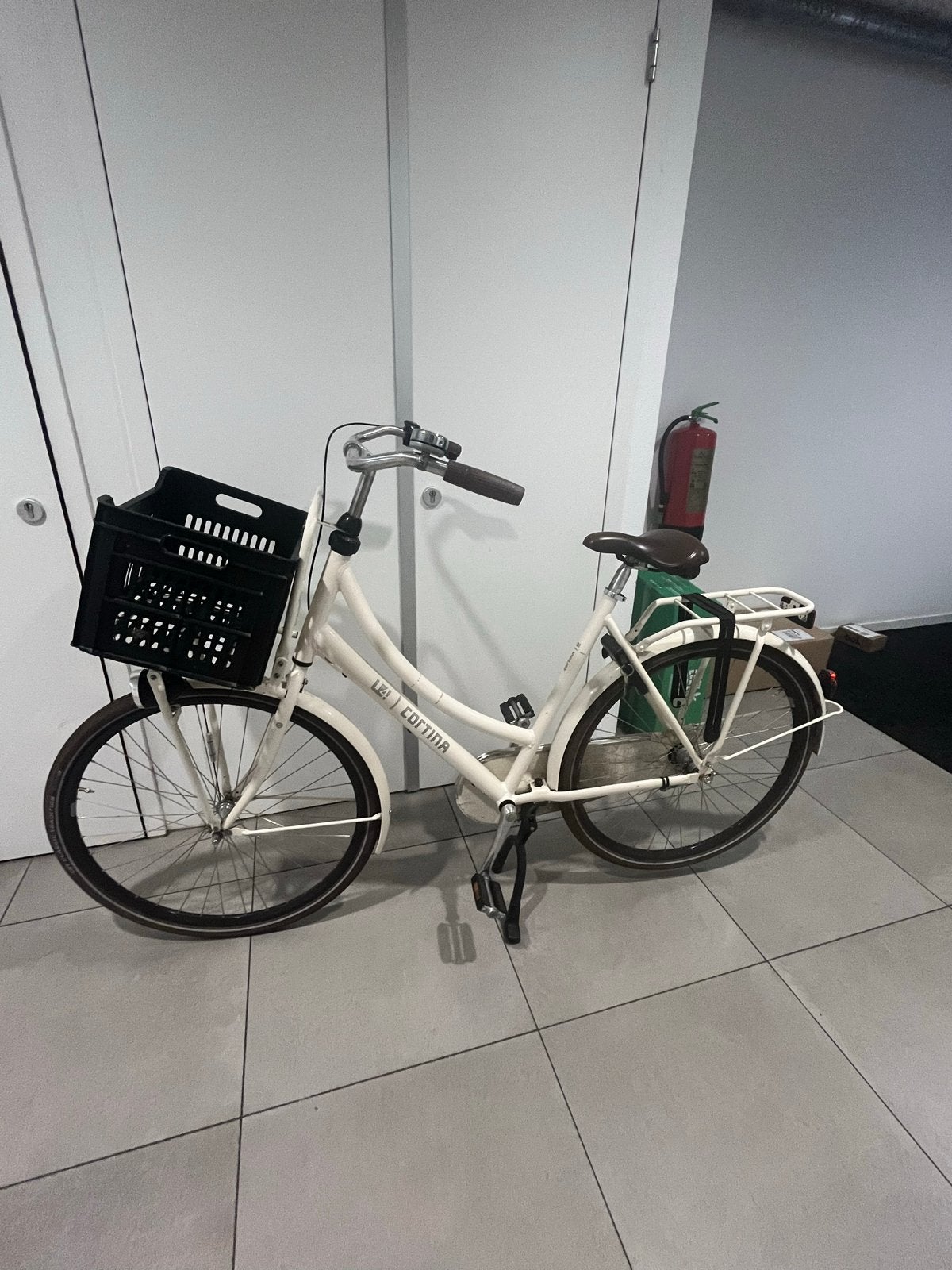Cortina fiets met krat - 2 sleutels aanwezig, Terugtraprem, Gebruikt, Versnellingen, 50 tot 53 cm