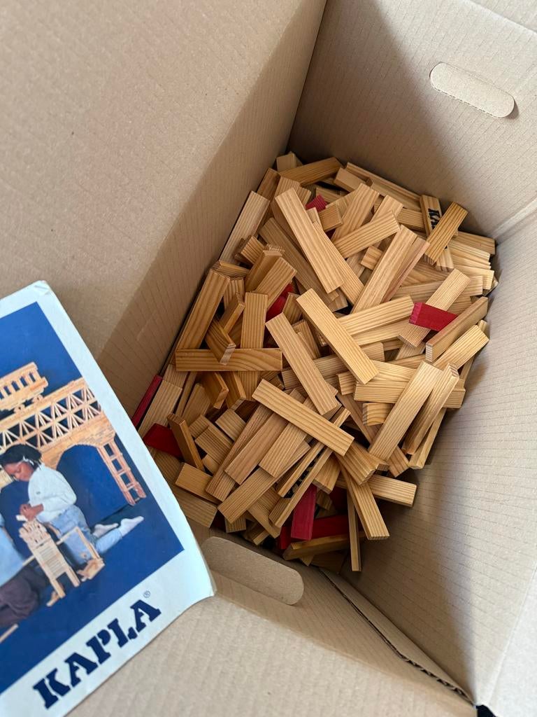 Doos Kapla blokjes, Ophalen, Gebruikt